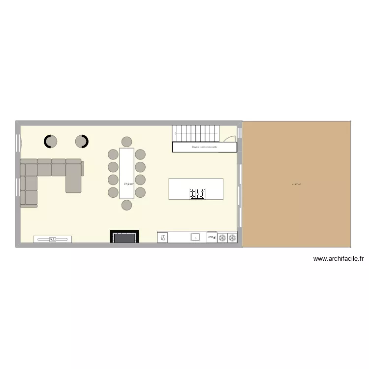 TIRE ETAGE 1. Plan de 1 et 78 m² TIRE ETAGE 1. Plan de 1 et 78 m²