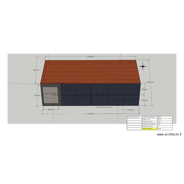 PLAN DE TOITURE FIN. Plan de 0 pièce et 0 m2