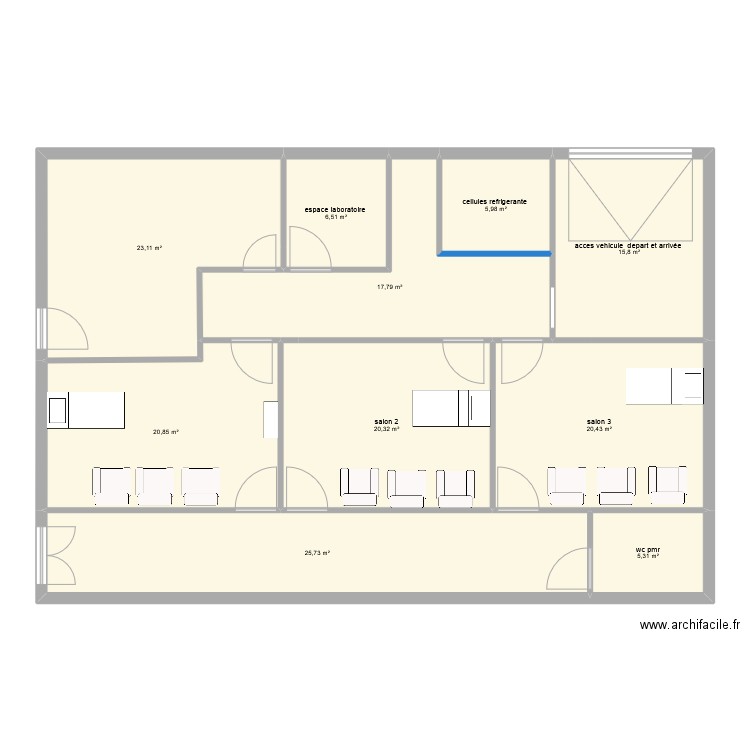 cf bonson. Plan de 10 pièces et 162 m2