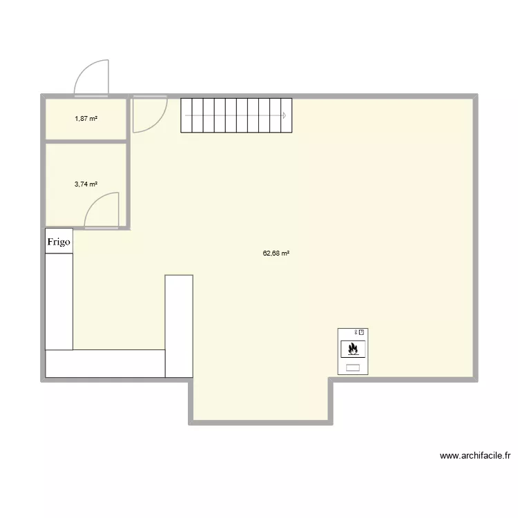 Plan 1. Plan de 3  et 68 m²