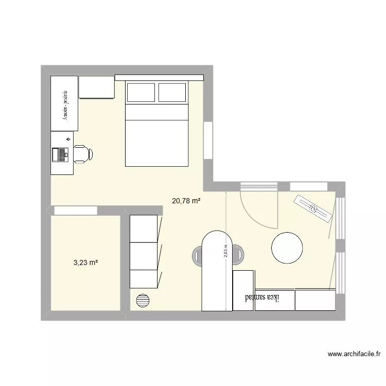 Plan Embarthe. Plan de 2  et 24 m²