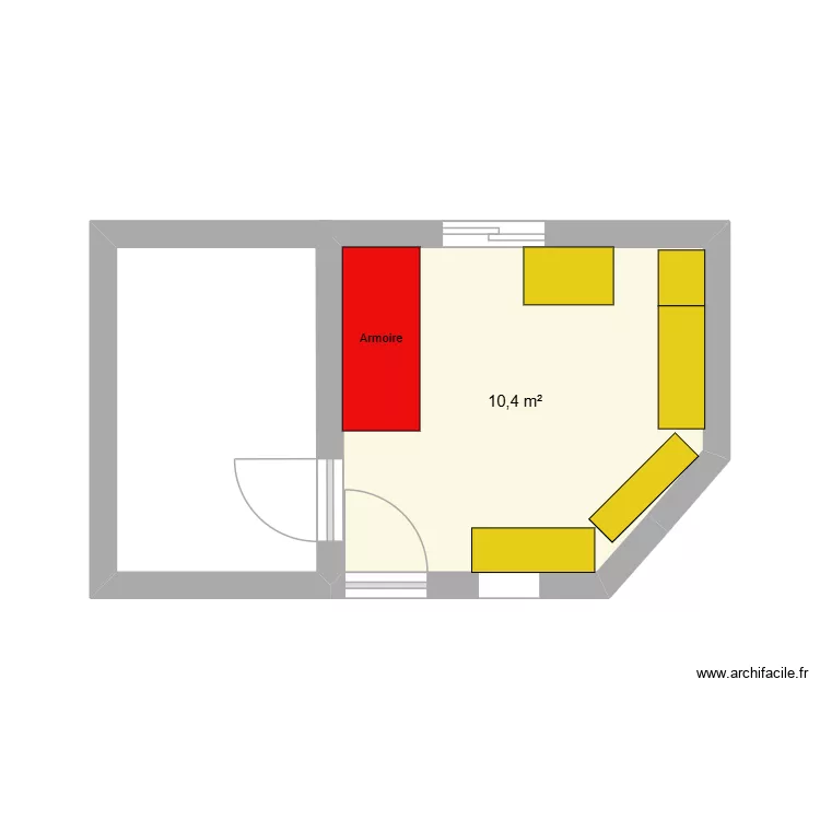 Plonge. Plan de 1 et 10 m² Plonge. Plan de 1 et 10 m²