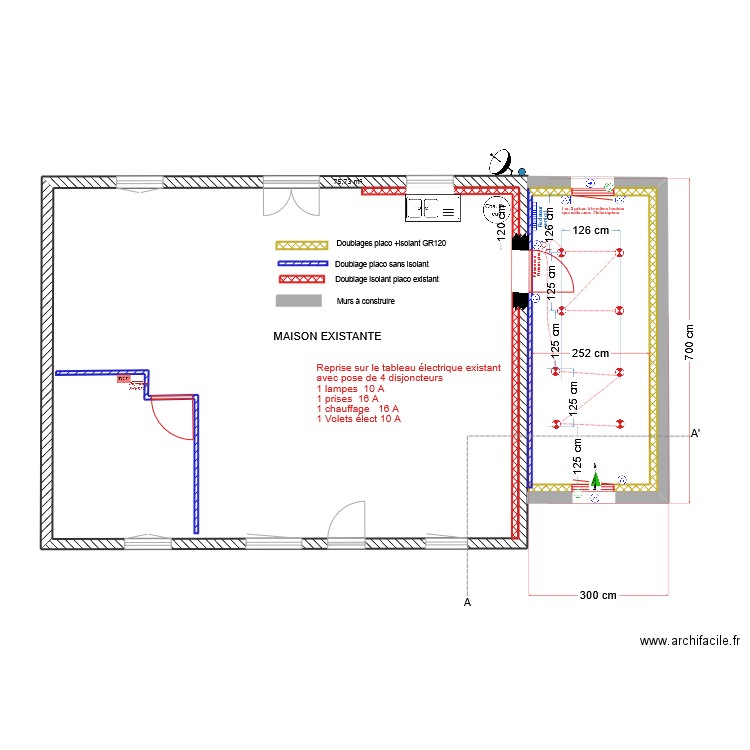 LE GUEN Sylvie . Plan de 2 pièces et 151 m2