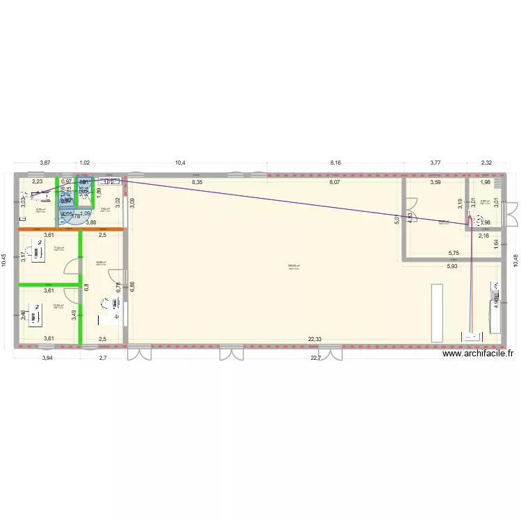 ESPACE JEUNES. Plan de 10  et 278 m²