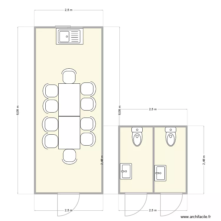 RICHARD CPNSTRUCTION / ROMANS SUR ISERE. Plan de 