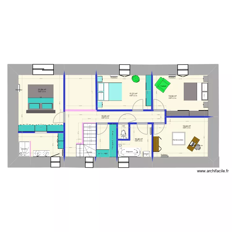 Nico-Emilie-RDC 2. Plan de 9 pièces et 179 m²