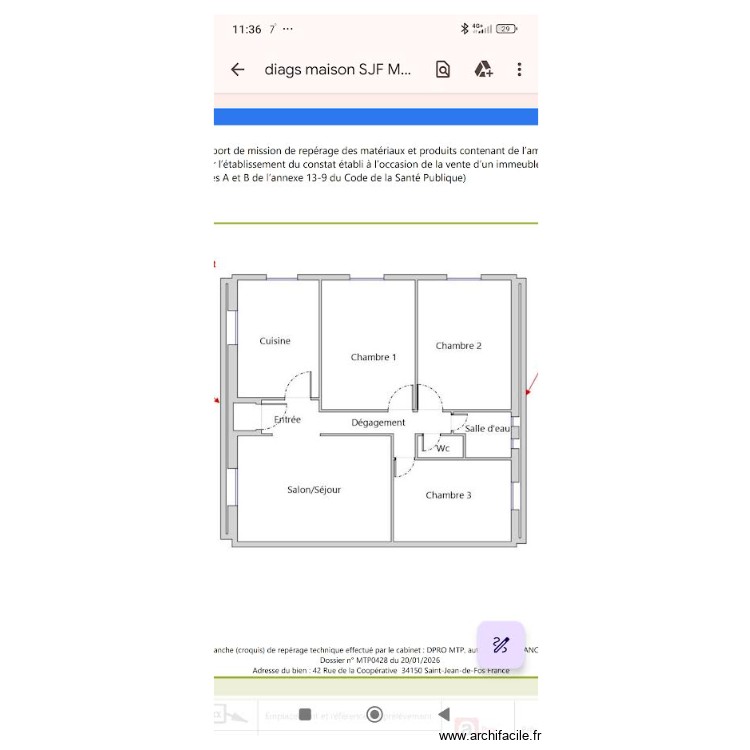 SJF Appart. Plan de 0 pièce et 0 m2