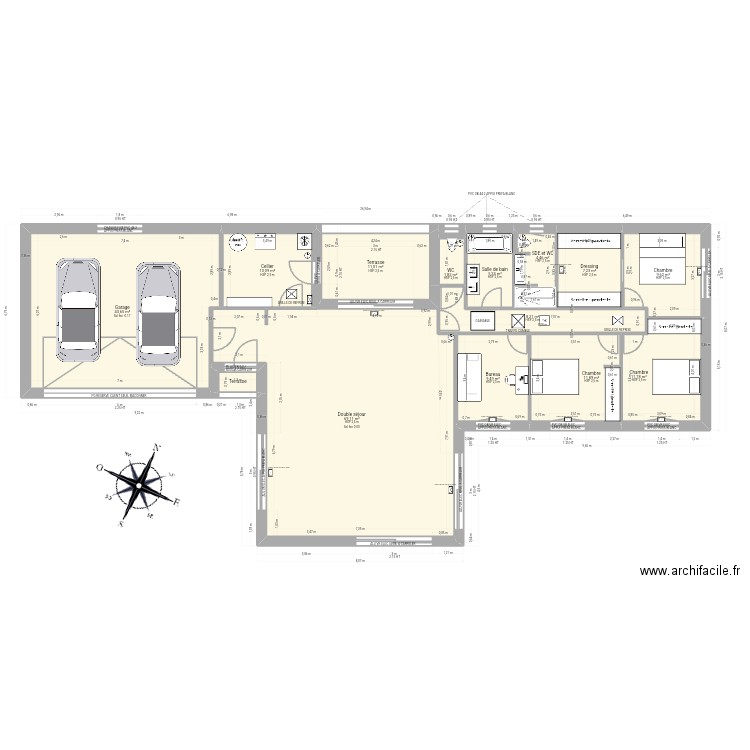 Franco Romero EXECUTION. Plan de 15 pièces et 205 m2
