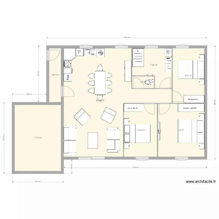 Maison Caire 1bis. Plan de 0 pièce et 0 m2