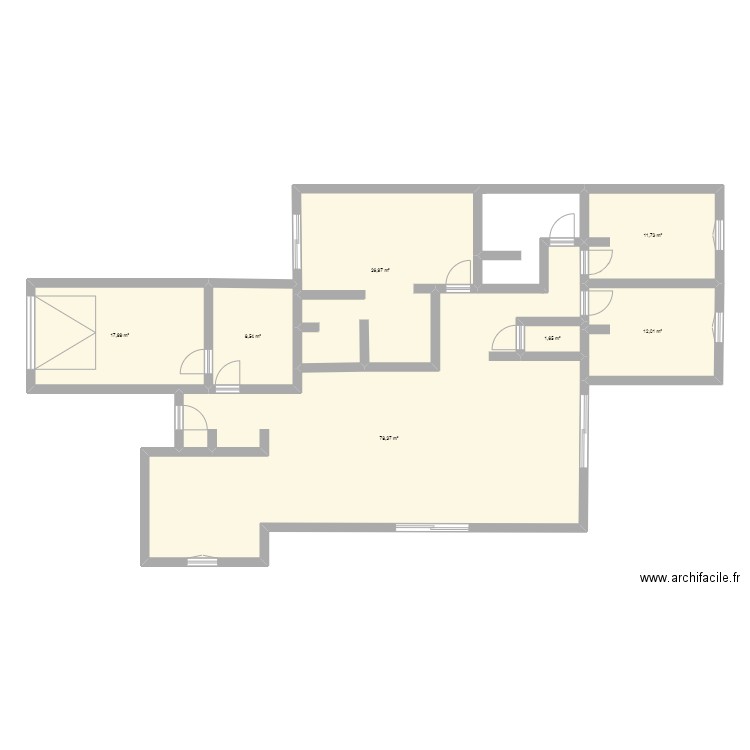 MAISON SARAH SAM. Plan de 7 pièces et 157 m2