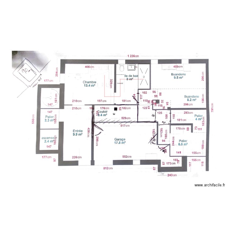 Leon 1 rail . Plan de 0 pièce et 0 m2