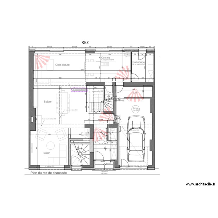 PLAN EGGERMONT INTRUSION RDC. Plan de 0 pièce et 0 m2