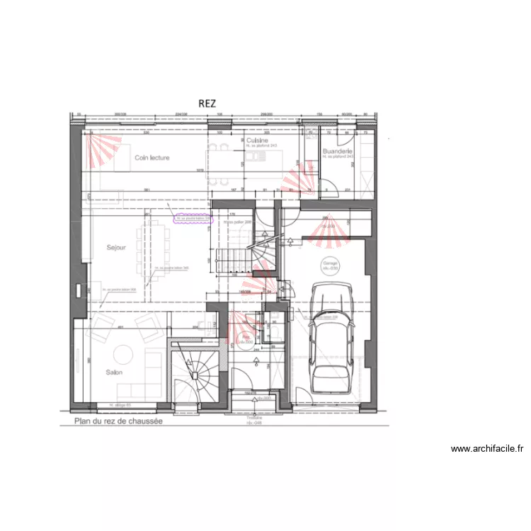 PLAN EGGERMONT INTRUSION RDC. Plan de 