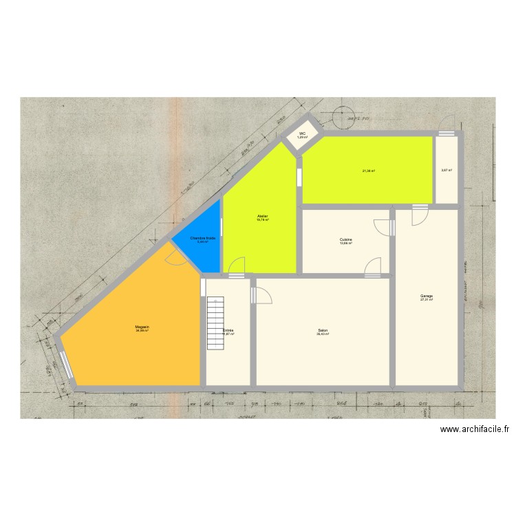 plan rdv mollem. Plan de 10 pièces et 175 m2