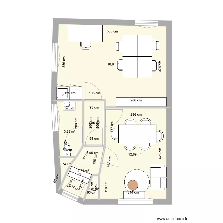 BUREAU. Plan de 