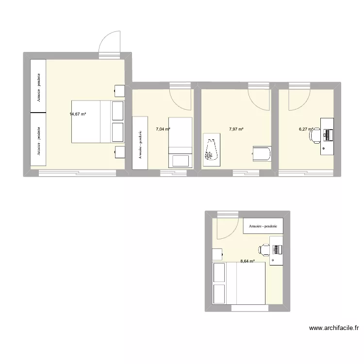 Premier Etage. Plan de 