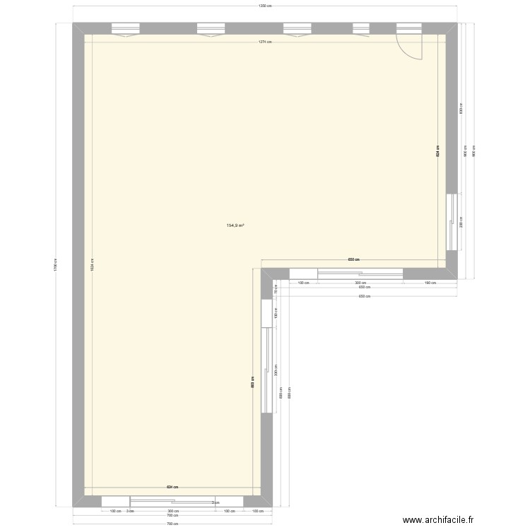 maison rdc plan maconnerie. Plan de 1 pièce et 155 m2