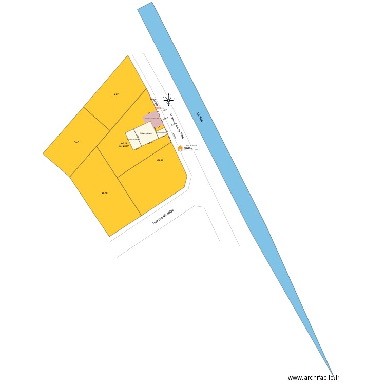 Plan masse. Plan de 0 pièce et 0 m2