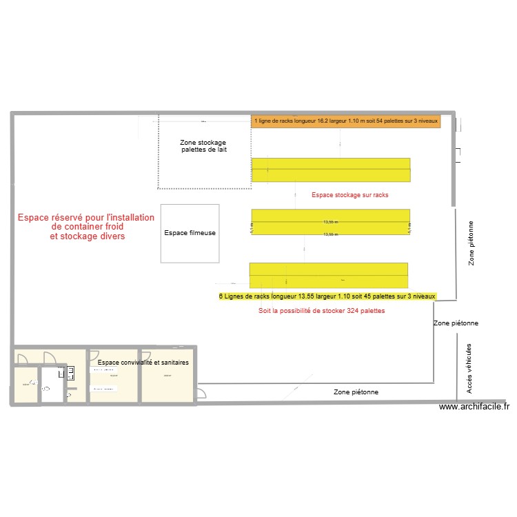 Espace containers 1. Plan de 0 pièce et 0 m2