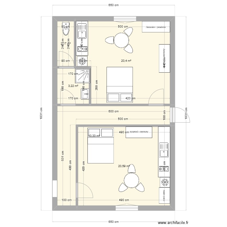 1er belly. Plan de 0 pièce et 0 m2