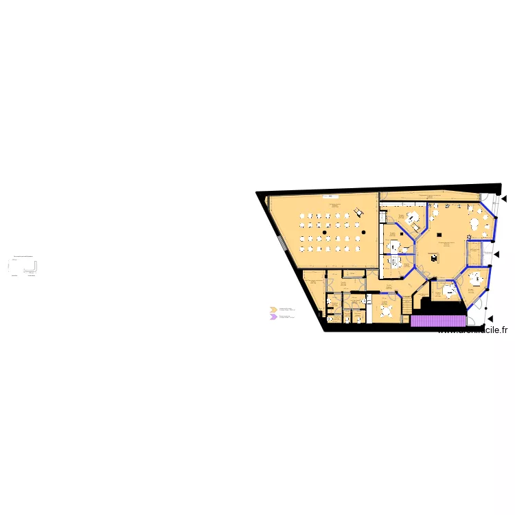Projet RDC Auch - Surfaces. Plan de Projet RDC Auch - Surfaces. Plan de