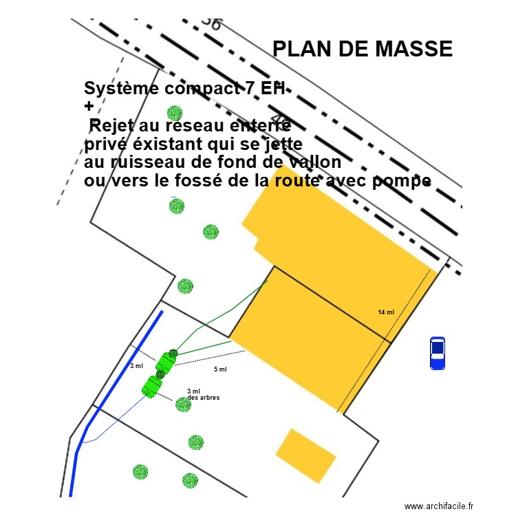 Le Bouedec rejet privé. Plan de 0 pièce et 0 m2