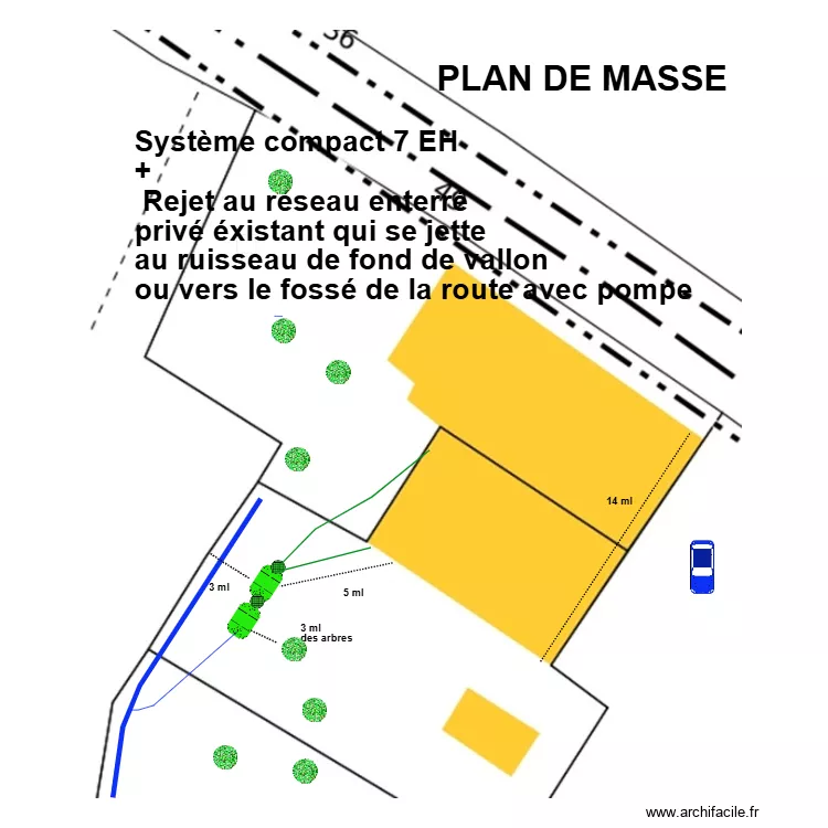 Le Bouedec rejet priv&eacute;. Plan de 