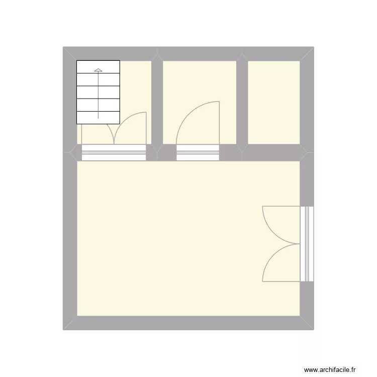BUREAU N+2. Plan de 4  et 18 m²