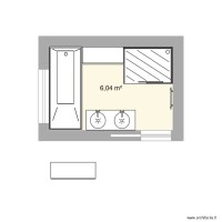 Plan sdb enfant 6m2 douche 2