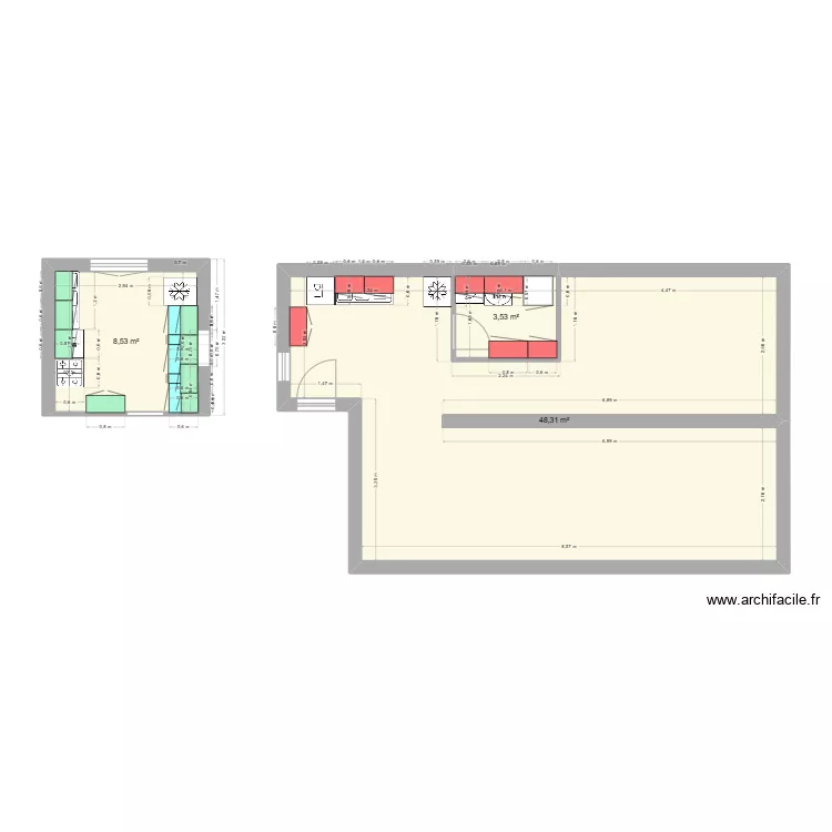 cuisine lus. Plan de 