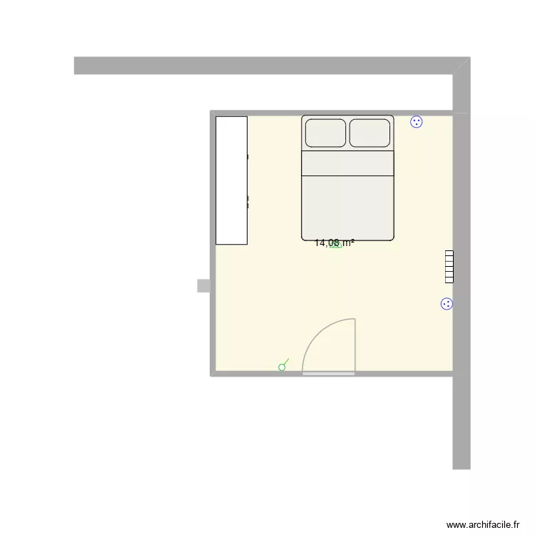 Bbb. Plan de 1 Pièce et 14 m² Bbb. Plan de 1 Pièce et 14 m²