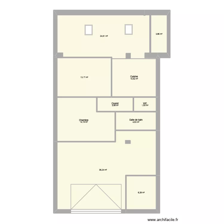Jospeh de la tour d'auvergne. Plan de 10 Pièces et 120 m²