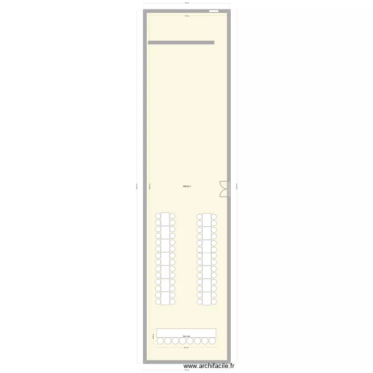 MARIAGE 1. Plan de 1 pièce et 235 m²