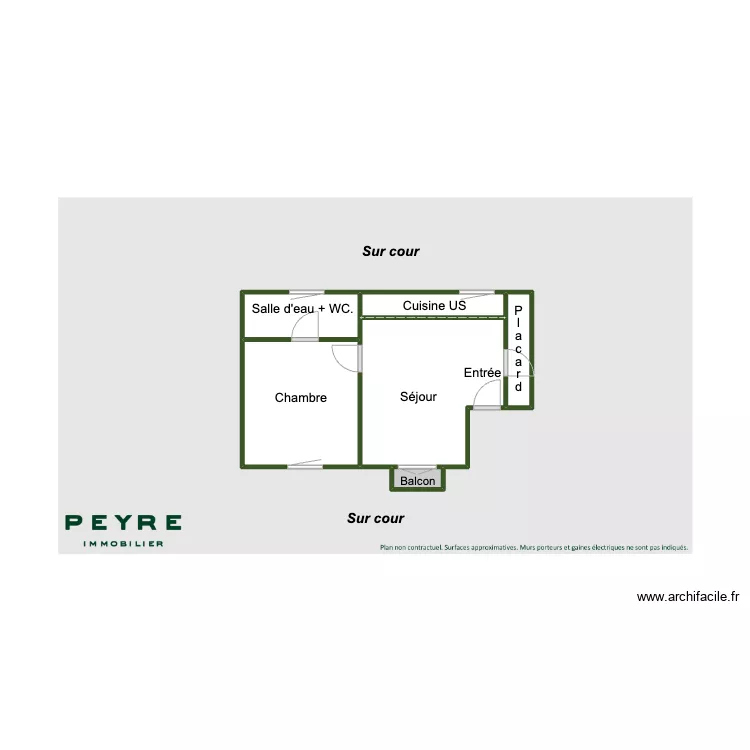 Dragon Studio. Plan de 6  et 13 m²