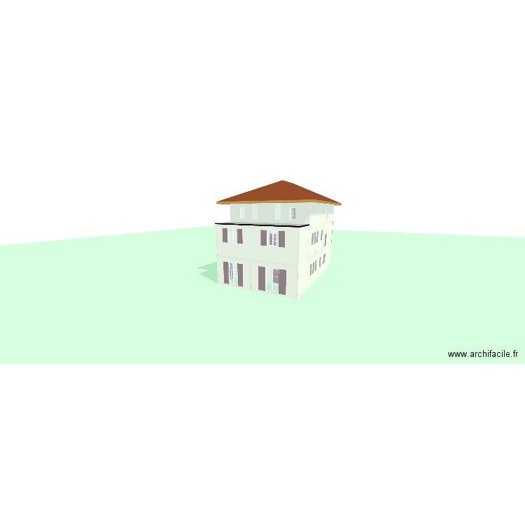 Chavannes 2.A. Plan de 10 pièces et 143 m2