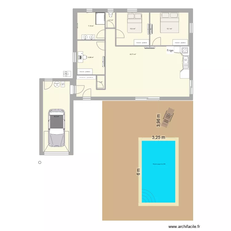 Maison Rivi&egrave;res  Anais 85 v2. Plan de 8  et 151 m²
