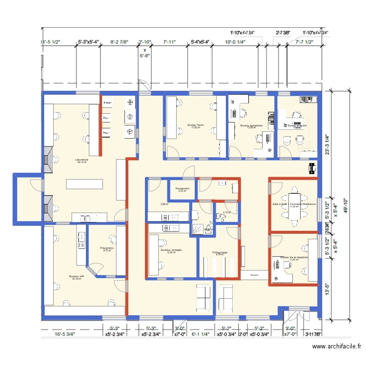 264 de l'indurtrie - POUR PABLO. Plan de 14 pièces et 267 m2