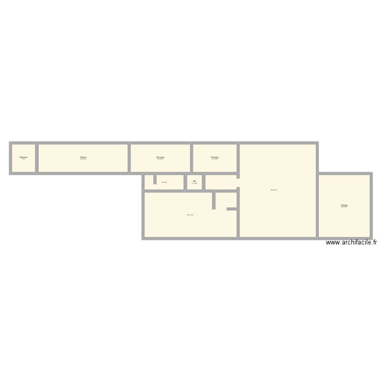 Maison Papa. Plan de 9 pièces et 196 m2