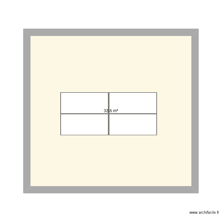 Bureau haut 1. Plan de 1 pièce et 34 m2