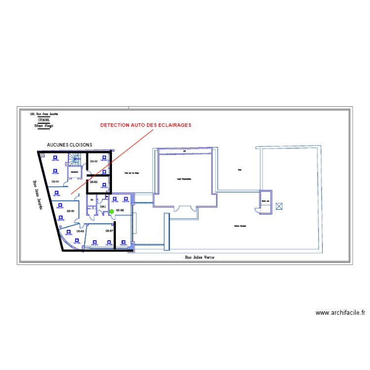 R+5 JEAN JAURES. Plan de 0 pièce et 0 m2
