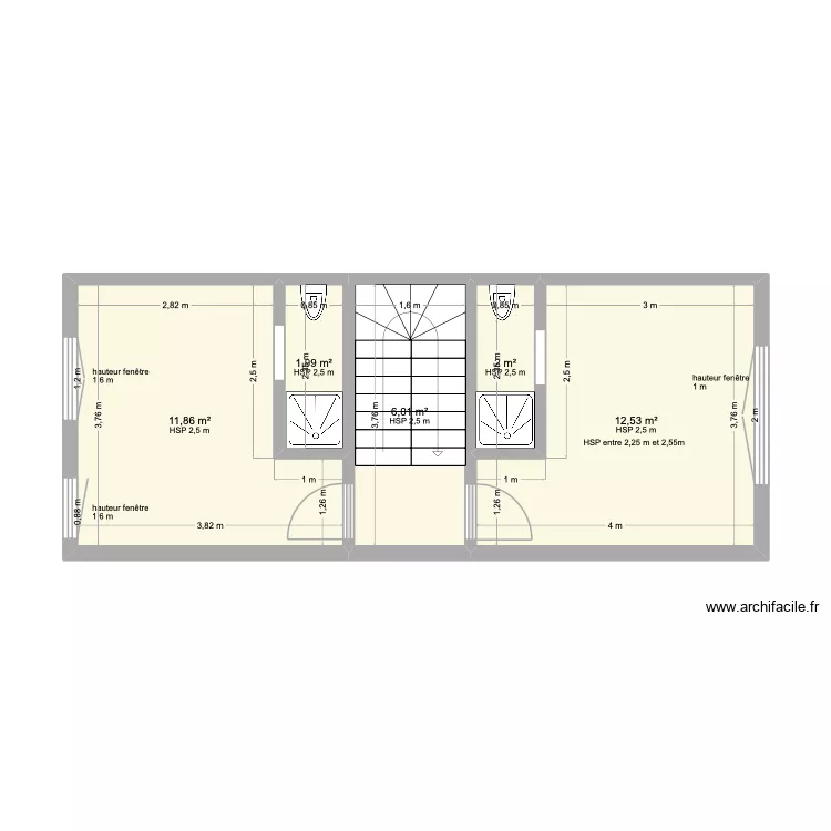 2ème VAUDREE PERMIS. Plan de 5 Pièces et 34 m² 2ème VAUDREE PERMIS. Plan de 5 Pièces et 34 m²