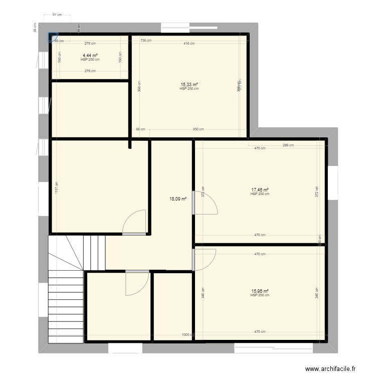 etage maison 1. Plan de 0 pièce et 0 m2
