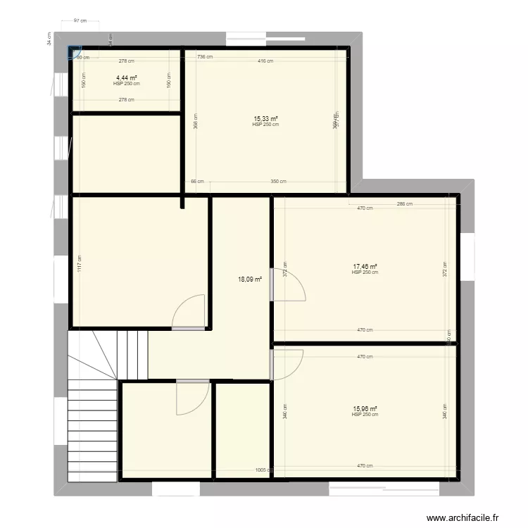 etage maison 1. Plan de 
