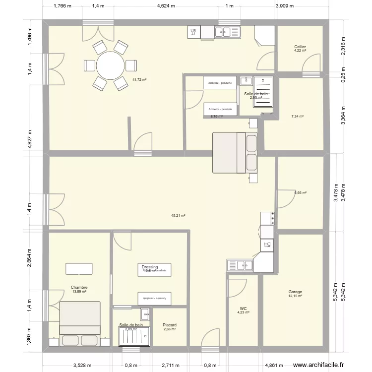 mahamed001. Plan de 13 Pièces et 163 m²