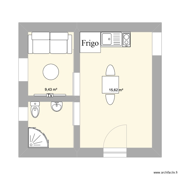 plan niveau +0. Plan de 0 pièce et 0 m2