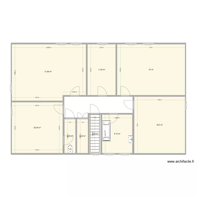 Ex-CMS - Etage. Plan de 