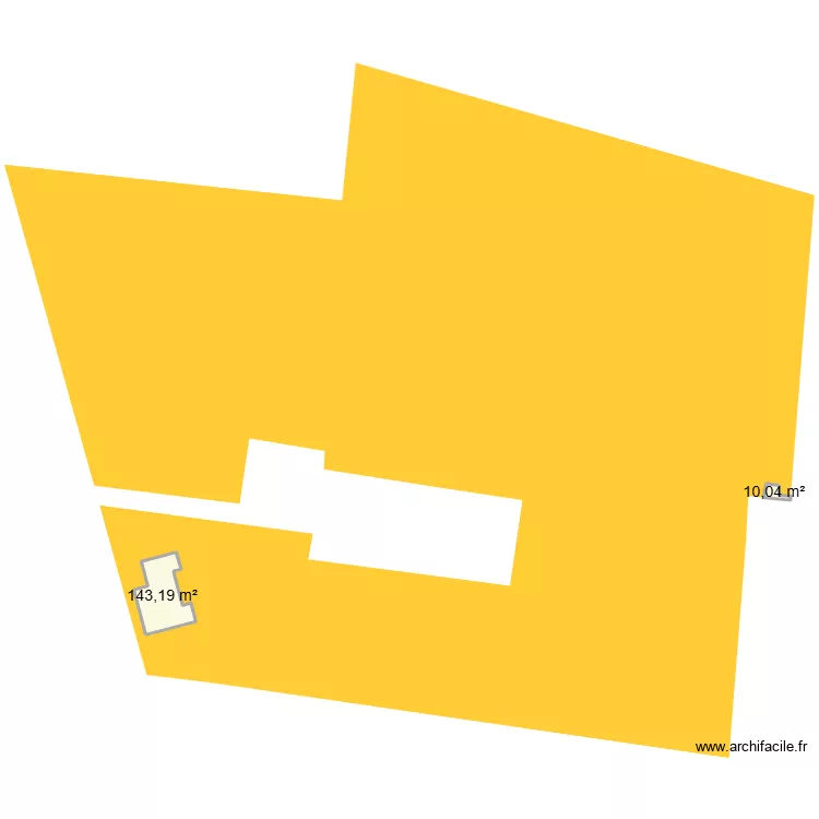 cadastre. Plan de 2  et 153 m²