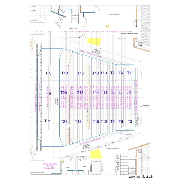 ETUDE PALANS Auditorium. Plan de 0 pièce et 0 m2