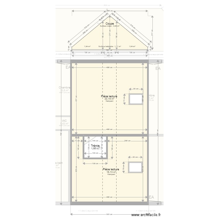 ML24007074. Plan de 25 pièces et 252 m2