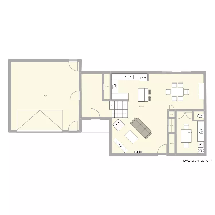 FG-58A. Plan de 7  et 133 m²